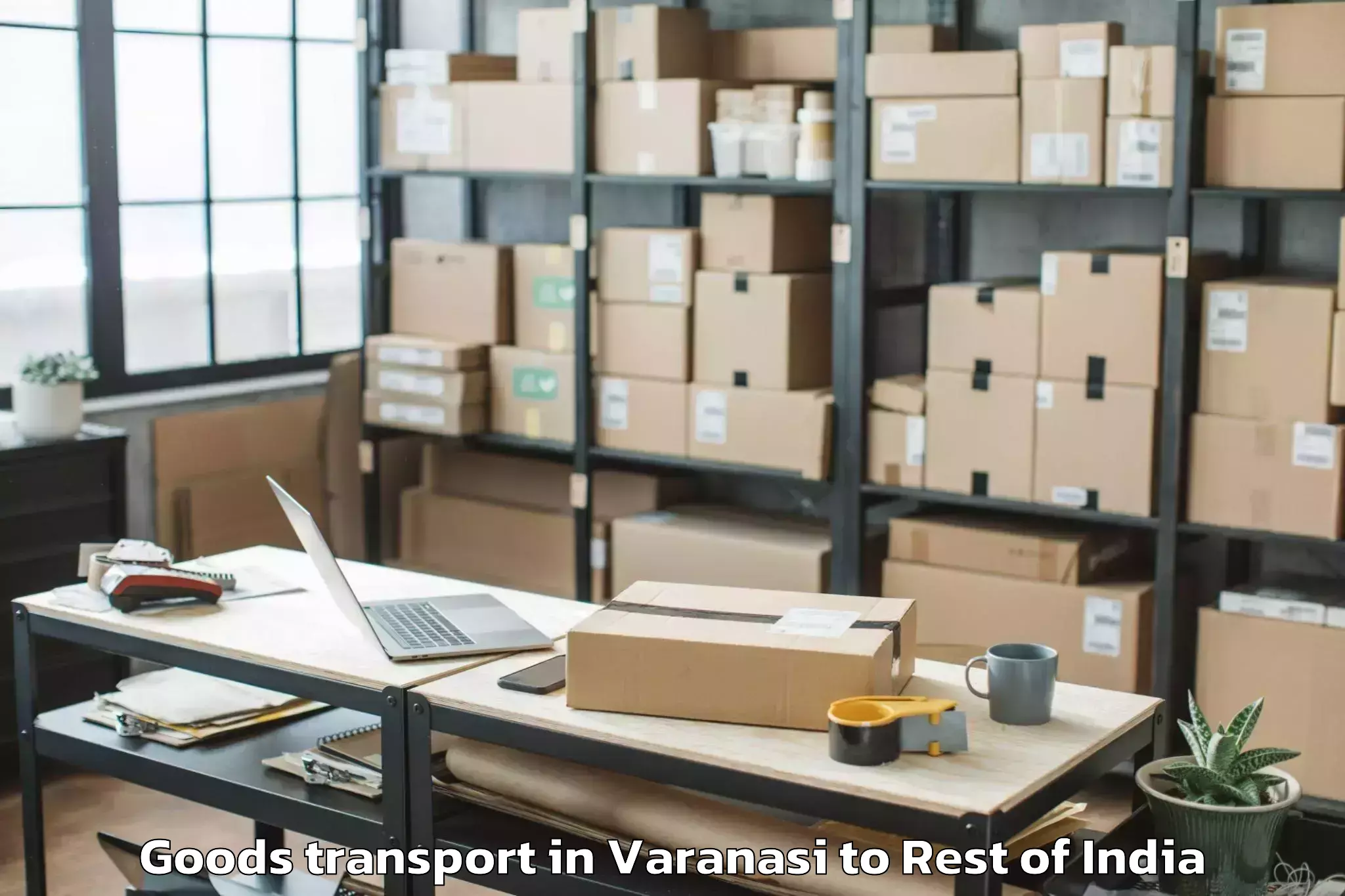 Varanasi to Chilkoor Goods Transport Booking